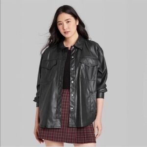 Wild Fable Black Leather Jacket